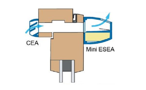 Grelha de ventilação Mini ESEA 15 + CEA