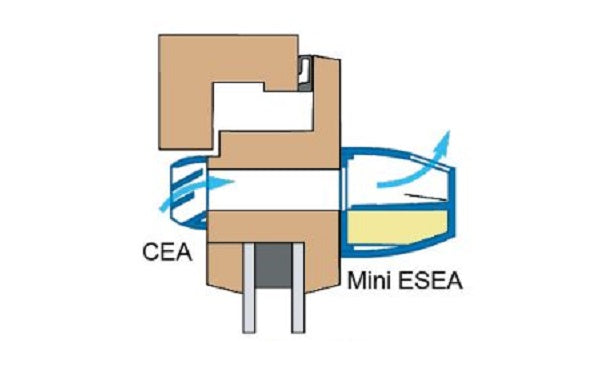 Grelha de ventilação Mini ESEA 15 + CEA