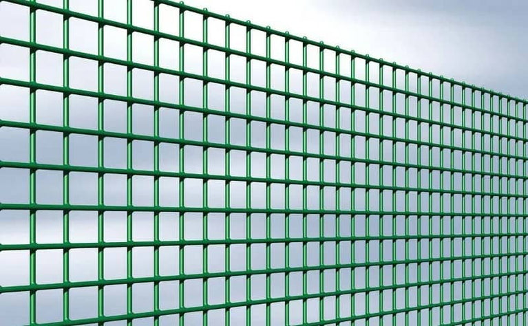 Rede Eletrosoldada Plastificada Verde Quadrada